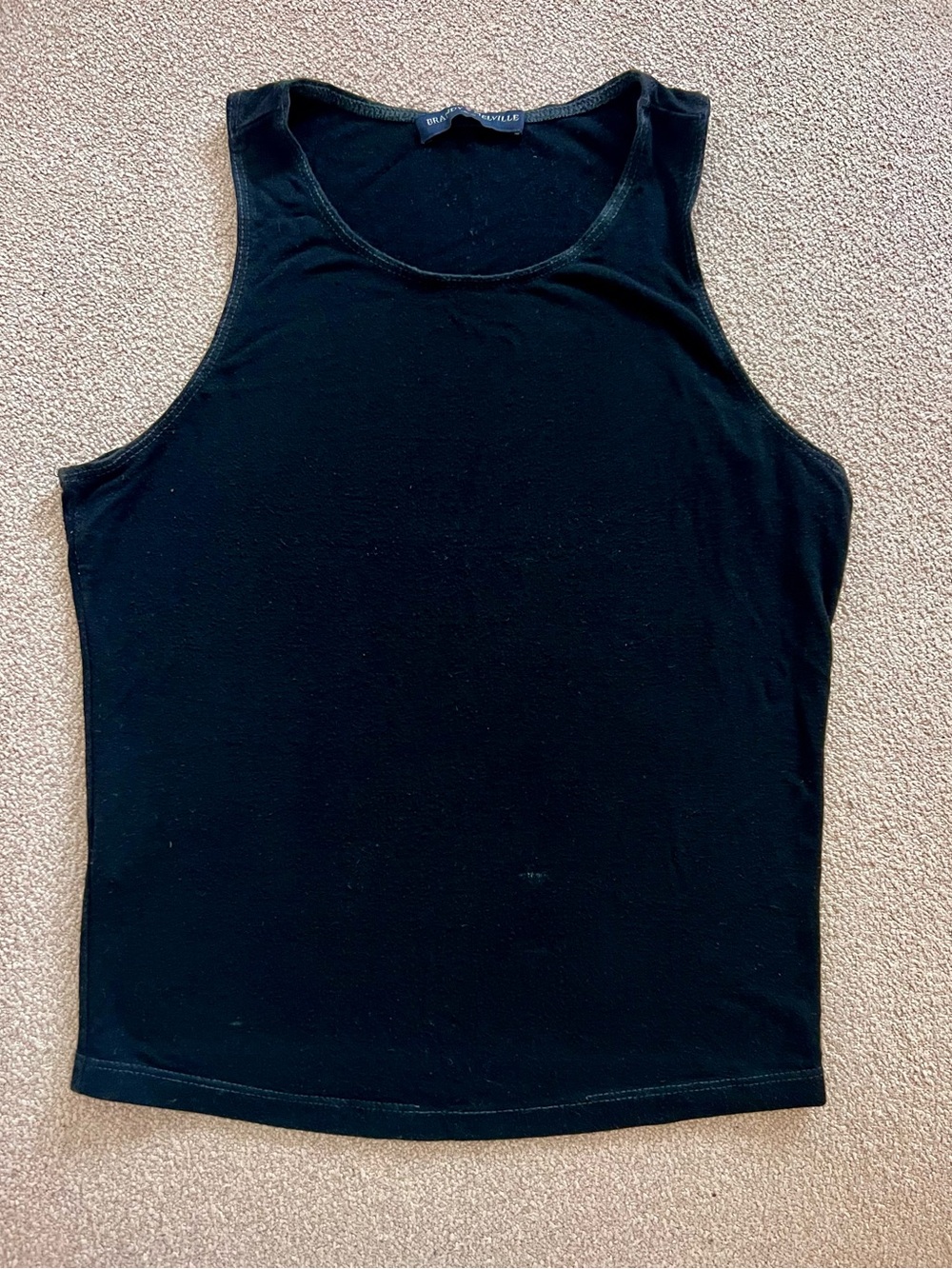 Soft Black Tank Top gym or casual